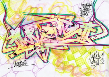 Graffiti Wall - Photo by DAZE95 - Sketch, DAZE, 95 (2015)