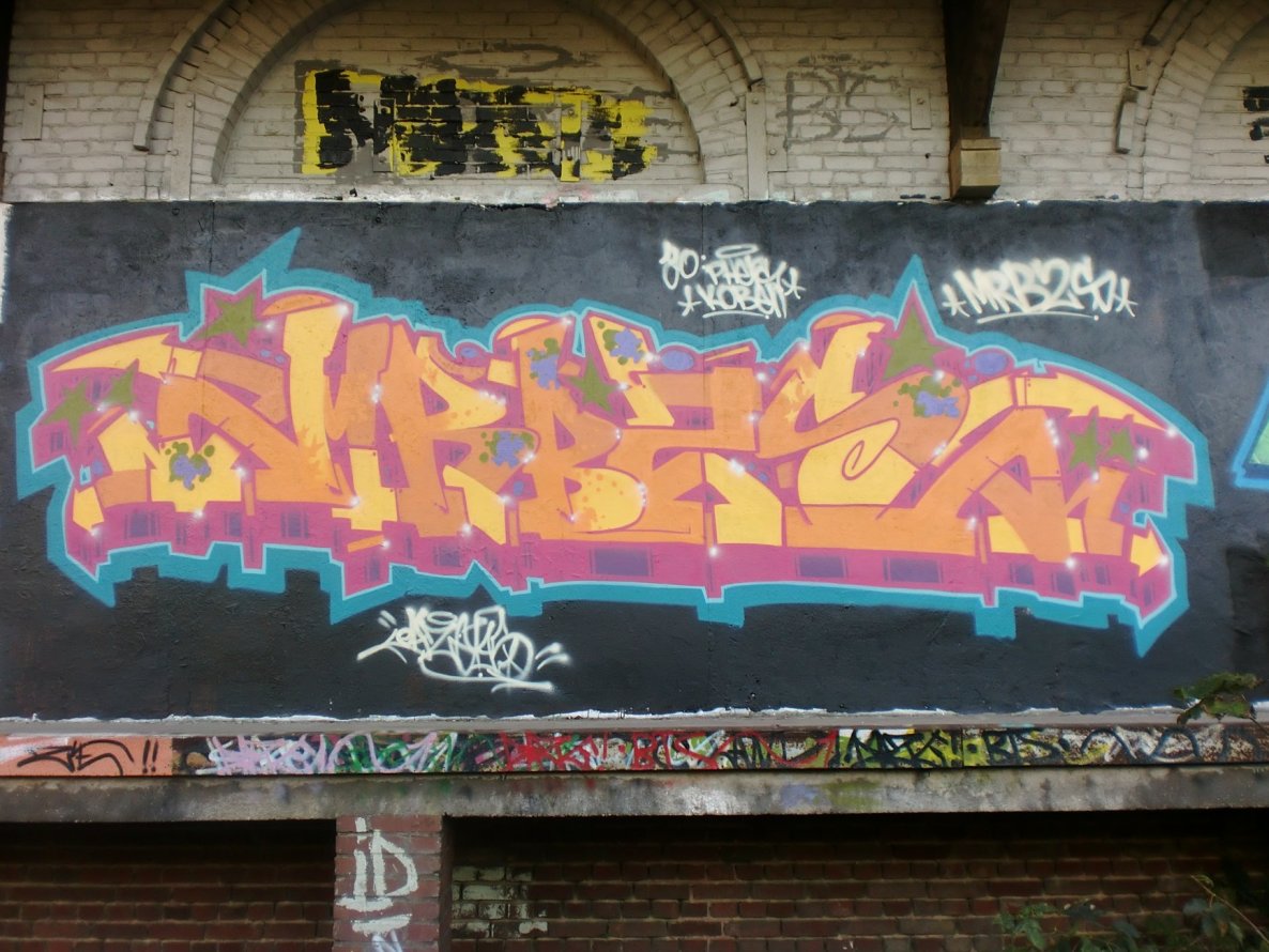 Graffiti Wall - Photo by DAZE95 - Emsdetten, Fame, Trainline (2012)