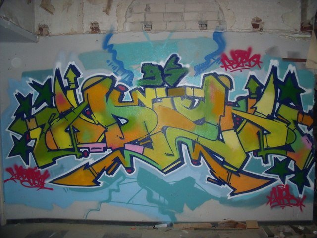 Graffiti Wall - Photo by DAZE95 - Emsdetten, Fame, Trainline (2012)