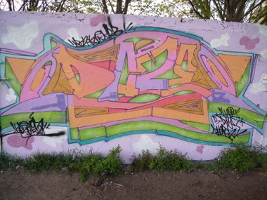 Graffiti Wall - Photo by DAZE95 - Berlin, Biesdorf, Fame (2016)