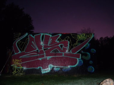Graffiti Wall - Photo by DAZE95 - Ibbenbüren, Skaterpark, Fame (2015)