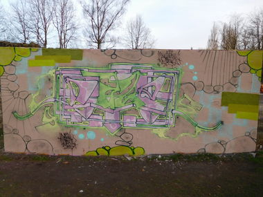 Graffiti Wall - Photo by DAZE95 - Emsdetten, Skatepark, Fame (2017)
