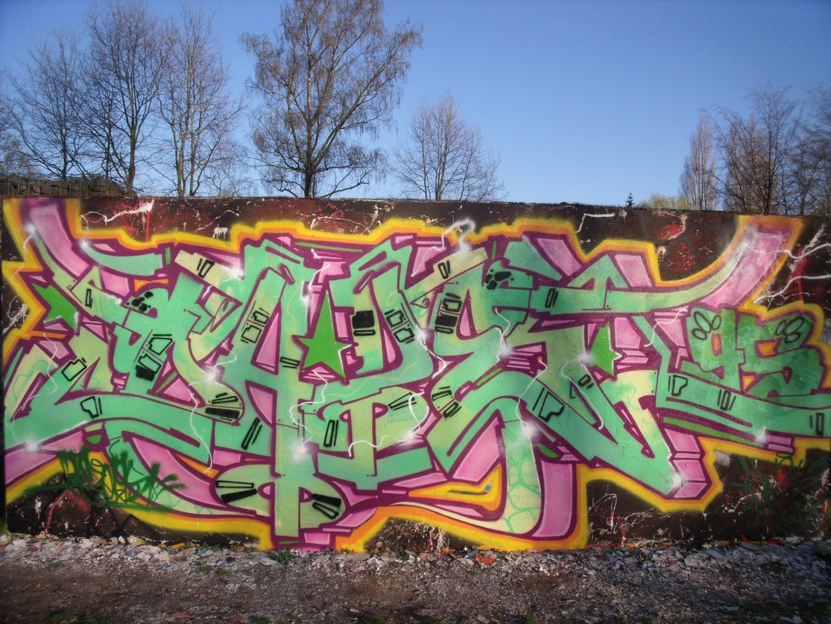 Graffiti Wall - Photo by DAZE95 - Emsdetten, Fame, Skatepark (2015)
