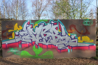 Graffiti Wall - Photo by DAZE95 - Rheine, Fame, DAZE (2014)