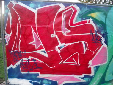 Graffiti Wall - Photo by DAZE95 - Emsdetten, Fame, Skaterpark (2015)