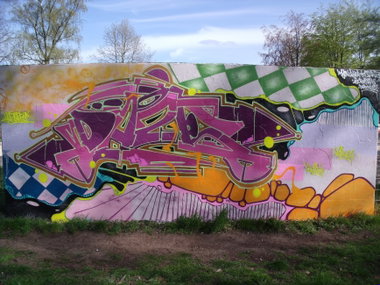 Graffiti Wall - Photo by DAZE95 - Emsdetten, Skaterpark, Fame (2016)