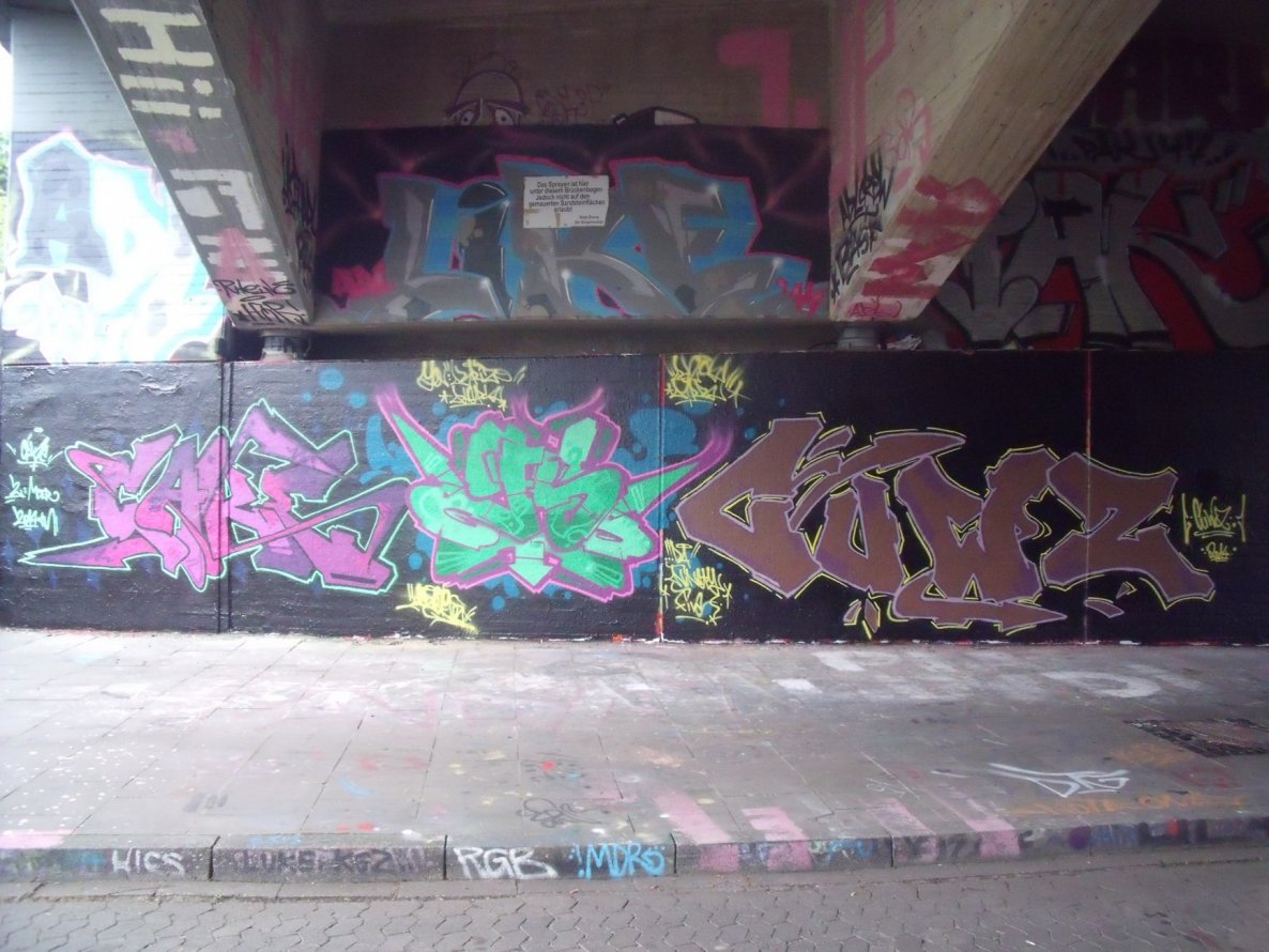 Graffiti Wall - Photo by DAZE95 - Rheine, Fame, DAZE (2014)