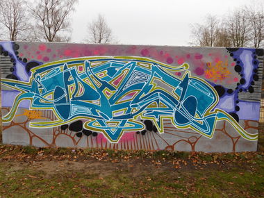 Graffiti Wall - Photo by DAZE95 - Emsdetten, Skatepark, DAZE (2016)