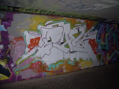 Graffiti Wall - Photo by DAZE95 - Münster, KinderBach, Kinderhaus (2015)