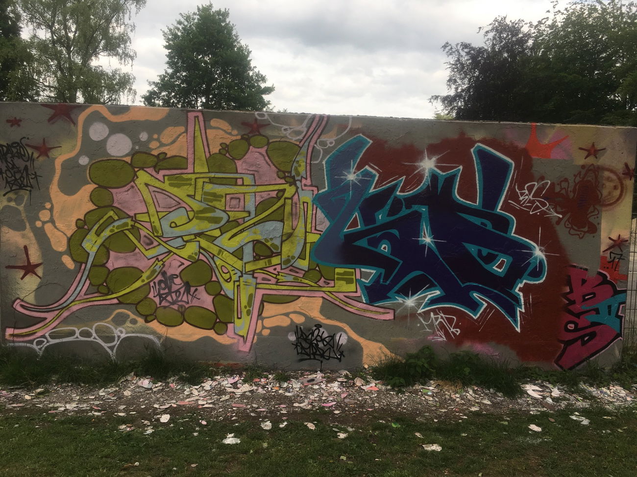 Graffiti Wall - Photo by DAZE95 - Emsdetten, Skatepark, Hall (2017)