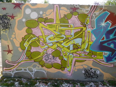 Graffiti Wall - Photo by DAZE95 - Emsdetten, Skatepark, Hall (2017)