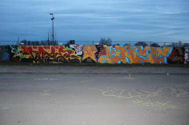 Graffiti Wall - Photo by DAZE95 - Münster, Hawerkamp, Fame (2013)