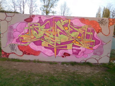 Graffiti Wall - Photo by DAZE95 - Emsdetten, Skatepark, Fame (2017)