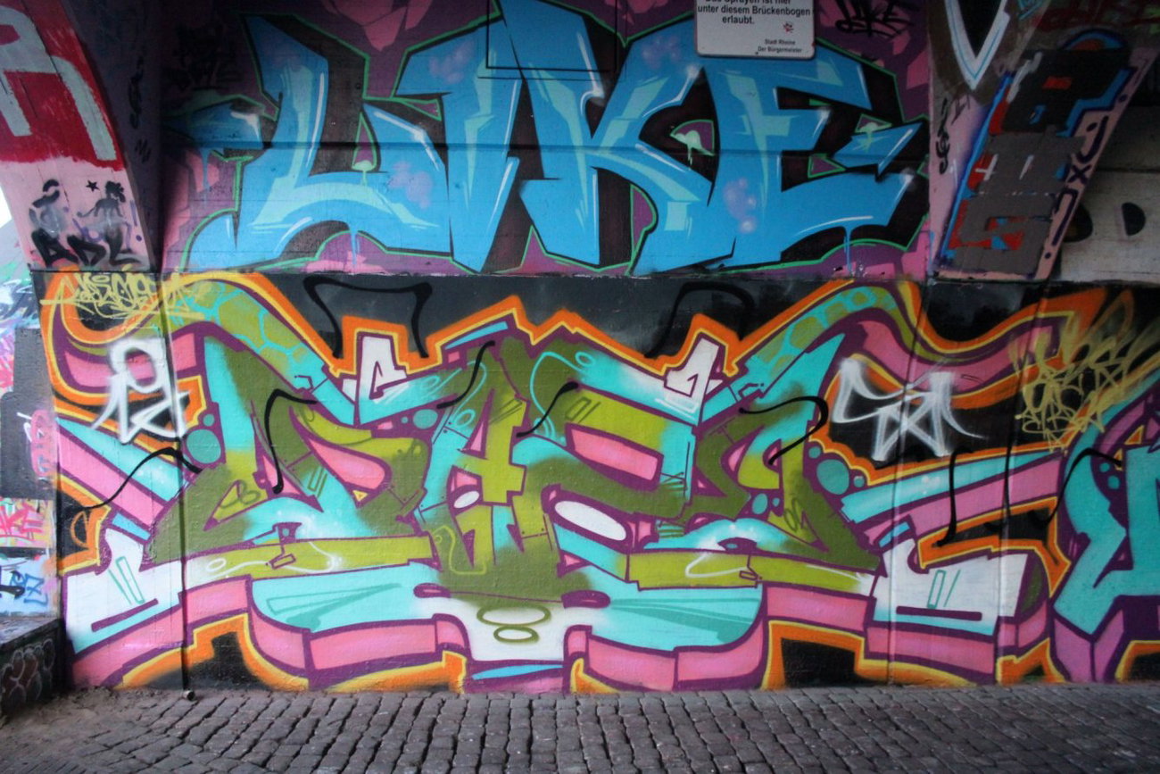 Graffiti Wall - Photo by DAZE95 - Rheine, Fame, DAZE (2015)