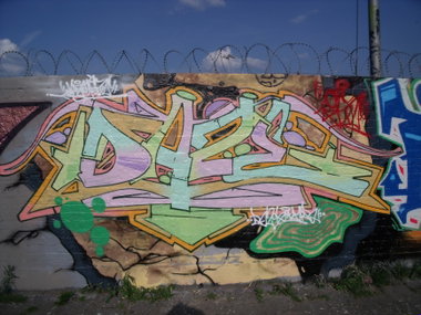 Graffiti Wall - Photo by DAZE95 - Münster, Hawerkamp, DAZE (2016)