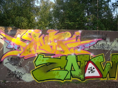 Graffiti Wall - Photo by DAZE95 - Rheine, Fame, DAZE (2013)