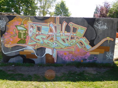 Graffiti Wall - Photo by DAZE95 - Emsdetten, Skatepark, Hall (2017)
