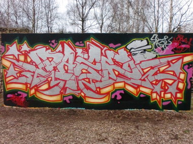 Graffiti Wall - Photo by DAZE95 - Emsdetten, Skaterpark, Fame (2013)