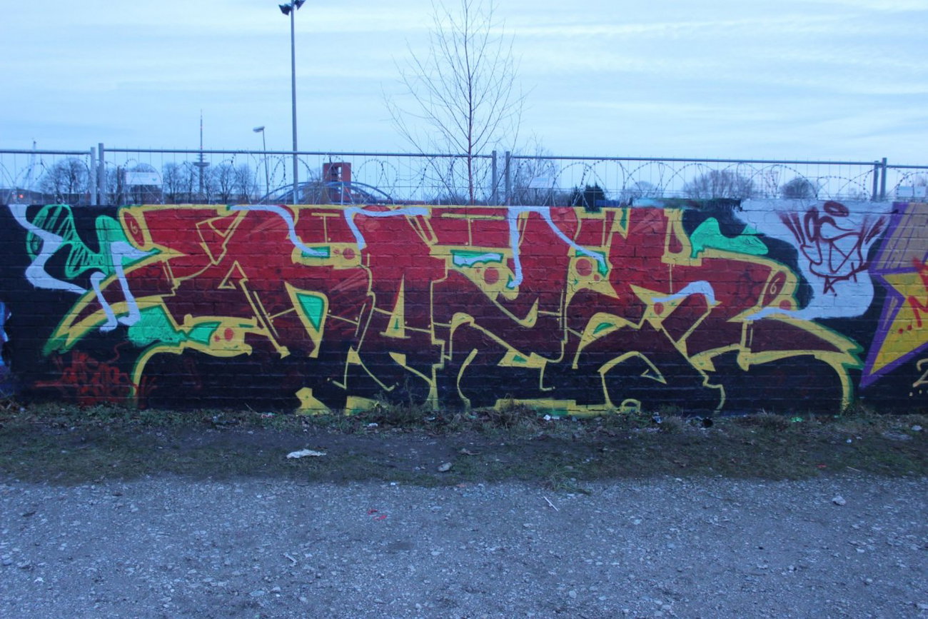 Graffiti Wall - Photo by DAZE95 - Münster, Hawerkamp, Fame (2013)