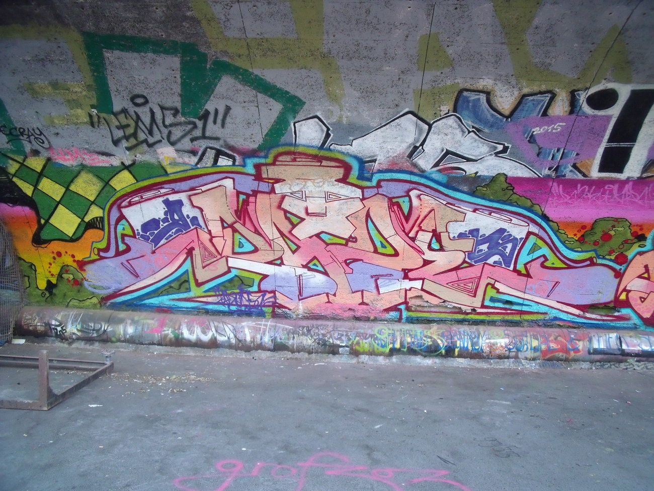 Graffiti Wall - Photo by DAZE95 - Münster, Hawerkamp, Fame (2015)