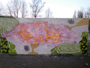 Graffiti Wall - Photo by DAZE95 - Emsdetten, Skatepark, Fame (2017)