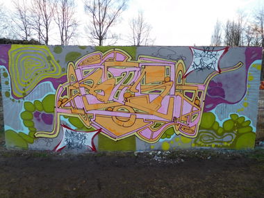 Graffiti Wall - Photo by DAZE95 - Emsdetten, Skatepark, Fame (2017)