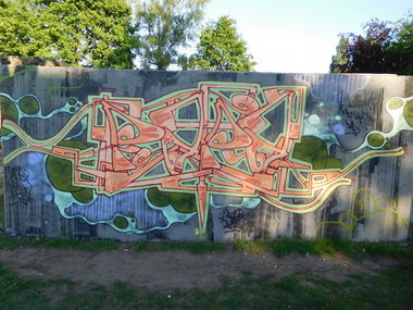 Graffiti Wall - Photo by DAZE95 - Emsdetten, Skatepark, Hall (2017)