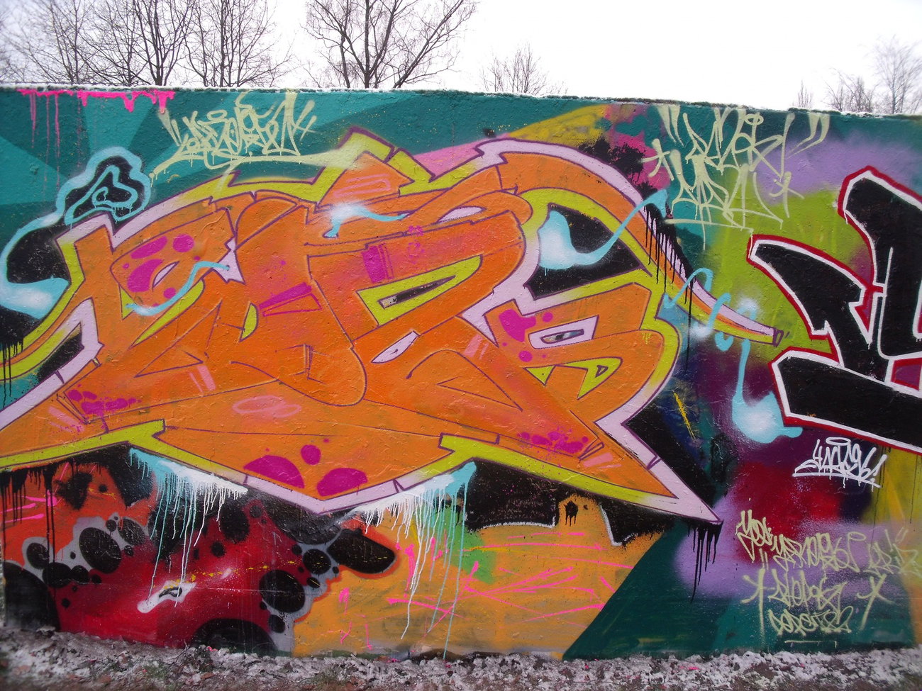 Graffiti Wall - Photo by DAZE95 - Emsdetten, Skaterpark, Fame (2016)