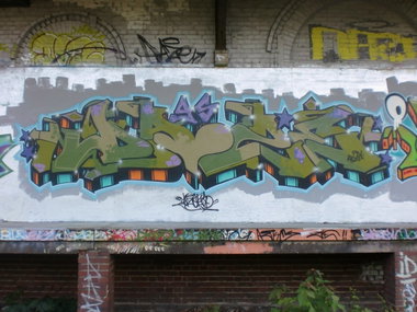 Graffiti Wall - Photo by DAZE95 - Emsdetten, Fame, Trainline (2012)