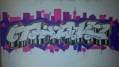 Graffiti Sketch - Photo by DBScrue - Tiak, DBS, Crew (2014)
