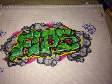 Graffiti Sketch - Photo by DBScrue - Fips, Sketch, DBS (2014)