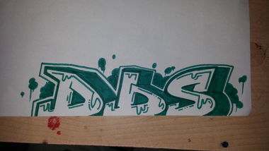 Graffiti Sketch - Photo by DBScrue - DBS, Crew, Tiak (2014)