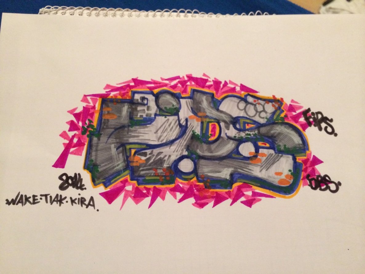 Graffiti Sketch - Photo by DBScrue - Fips, DBS, Crew (2014)