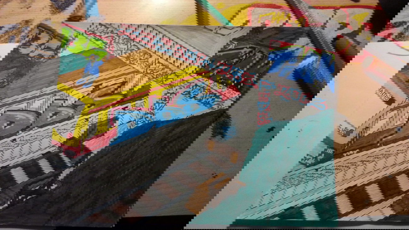 Graffiti Sketch - Photo by DBScrue - Tiak, DBS, Fips (2014)