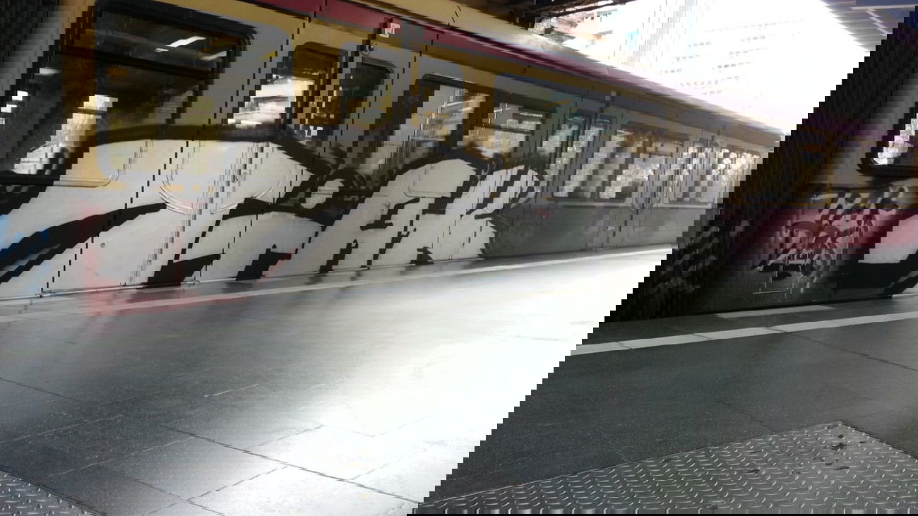 Graffiti Train in Berlin - Photo by DBScrue - Tiak, DBS, Crew (2014)