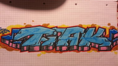 Graffiti Sketch - Photo by DBScrue - Tiak, DBS, Crew (2014)