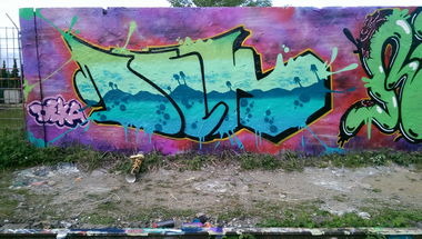 Graffiti Wall - Photo by DEKA - rostwand, bergedorf, summer