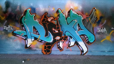 Graffiti Wall - Photo by DEKA - deka, rest, cans
