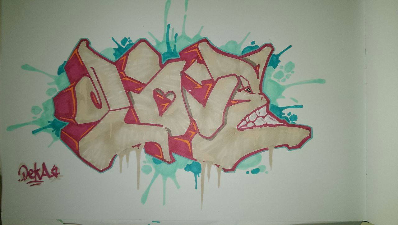 Graffiti Wall in HAMBURG - Photo by DEKA