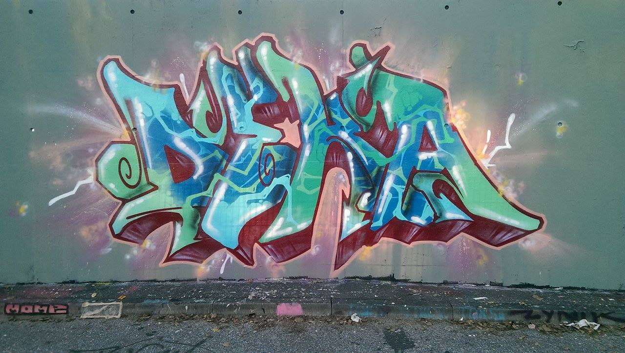 Graffiti Wall in Hamburg - Photo by DEKA - LiveWire, deka, 2015 (2015)