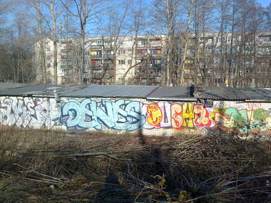 Graffiti Bombing in Latvia - Photo by DENES