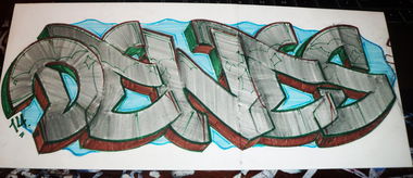 Graffiti Sketch in Latvia - Photo by DENES