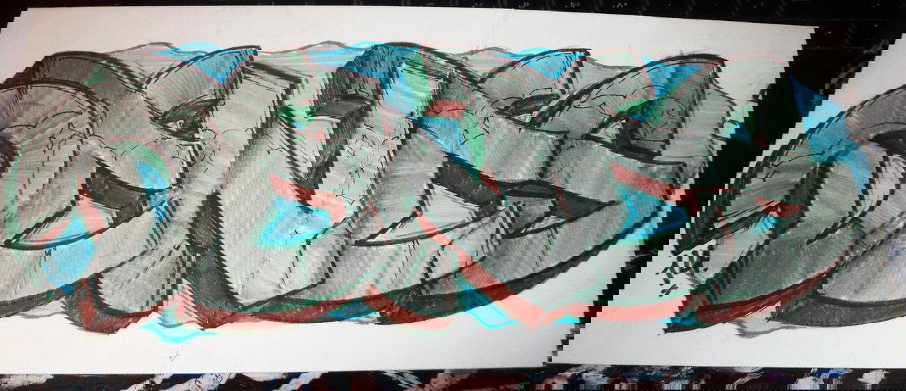 Graffiti Sketch in Latvia - Photo by DENES