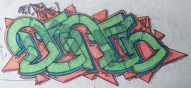 Graffiti Sketch - Photo by DENES