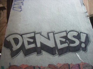 Graffiti Sketch in Latvia - Photo by DENES