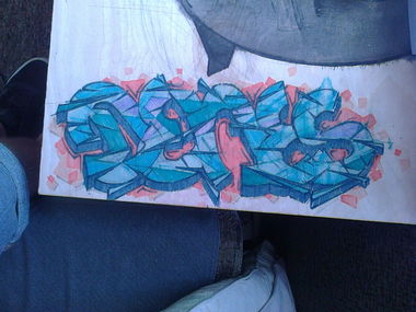 Graffiti Sketch in Latvia - Photo by DENES