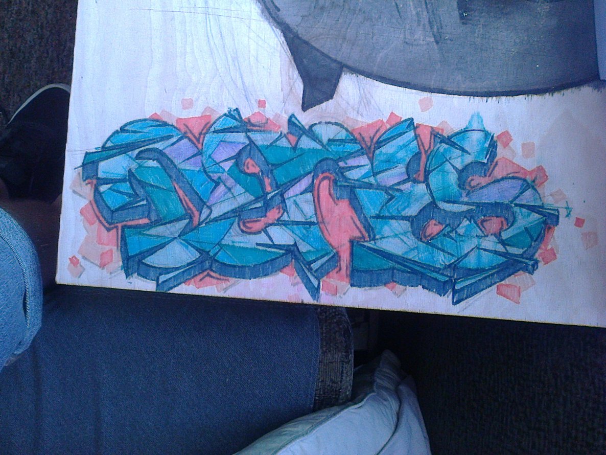 Graffiti Sketch in Latvia - Photo by DENES