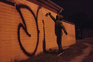 Graffiti Bombing - Photo by DENES