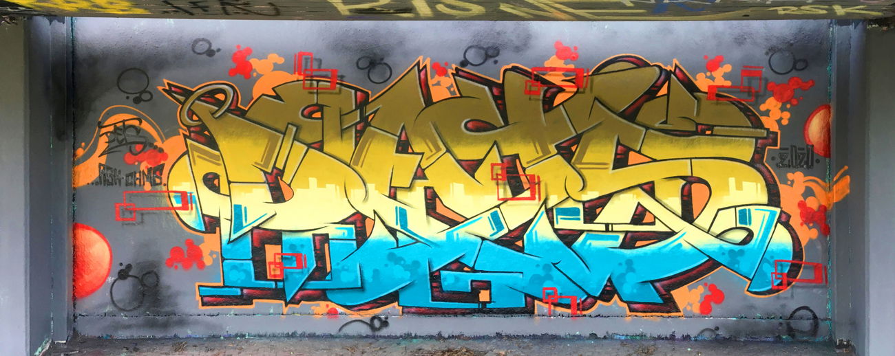Graffiti Wall - Photo by DETS - dets, rsk, chms (2020)