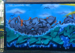 Graffiti Wall - Photo by DETS - dets, chameleons, rsk (2017)